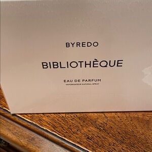 Byredo Bibliothèque Eau de Parfum in Cream Packaging new in box never opened